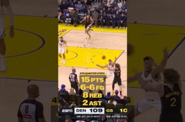 Brandin Podziemski took over in the 4th  | #shorts