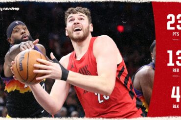 Donovan Clingan with a big double-double against the Suns | February 22, 2026