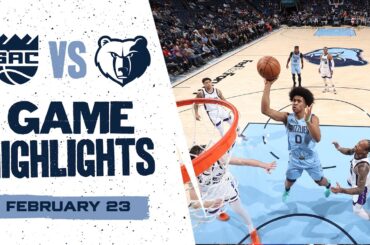 Memphis Grizzlies vs. Sacramento Kings Game Highlights (2/23/26)