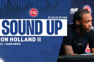 Post-Game Press Conference: Ron Holland II | Pistons vs. Spurs  | 02.23.26