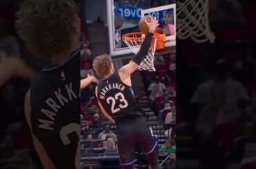 LAURI GOT TO WORK IN HOUSTON 🚀🇫🇮 #shorts #nba #laurimarkkanen