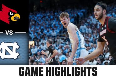 Louisville vs. North Carolina Highlights | 2025-26 ACC Men's Basketball