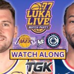 LAKERS vs CLIPPERS | Watch Along + Play by play reactions | LUKA LIVE