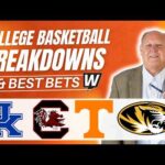 Tuesday College Basketball BEST BETS! Kentucky vs South Carolina | Tennessee vs Missouri