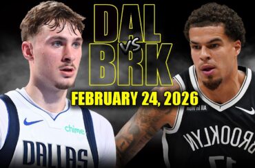 Dallas Mavericks vs Brooklyn Nets Full Game Highlights – February 24, 2026 | NBA Season