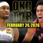 Oklahoma City Thunder vs Toronto Raptors Full Game Highlights – February 24, 2026 | NBA Season