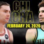Charlotte Hornets vs Chicago Bulls Full Game Highlights – February 24, 2026 | NBA Season