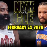 New York Knicks vs Cleveland Cavaliers Full Game Highlights – February 24, 2026 | NBA Season