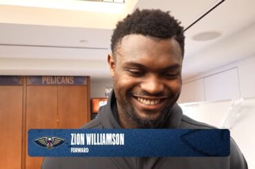 Zion Williamson on DeAndre Jordan, Dejounte Murray | Pelicans-Warriors Postgame Interview 2/24/2026