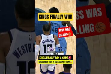 Russ BREAKS Kings losing streak👀