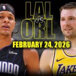 Los Angeles Lakers vs Orlando Magic Full Game Highlights – February 24, 2026 | NBA Season