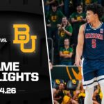#2 Arizona vs. Baylor Game Highlights | 2025-26 Big 12 Men’s Basketball