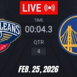 NBA LIVE! Golden State Warriors vs New Orleans Pelicans | February 25, 2026 | 2026 NBA Season 2K
