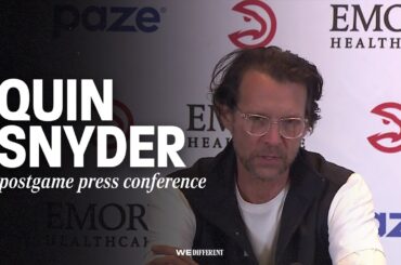 Hawks vs. Wizards Postgame Press Conference: Quin Snyder