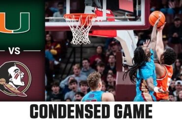 Miami vs. Florida State Condensed Game | 2025-26 ACC Men's Basketball