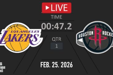 NBA LIVE NOW! Los Angeles Lakers vs Houston Rockets | Feb. 25, 2026 | Rockets vs Lakers NBA 2K26