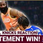 REACTION: Cleveland Cavaliers CRUSH New York Knicks! | HUGE Statement Win for Cavs!