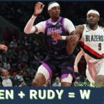 Jaden McDaniels and Rudy Gobert SAVE THE DAY As Minnesota Timberwolves Hold On, Beat Blazers