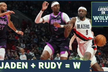 Jaden McDaniels and Rudy Gobert SAVE THE DAY As Minnesota Timberwolves Hold On, Beat Blazers