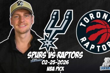 San Antonio Spurs vs Toronto Raptors 2/25/26 NBA Free Picks & Prediction | NBA Betting Tips