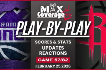 🔴LIVE - Sacramento Kings vs Houston Rockets - Play-By-Play & Reactions (2/25/26)