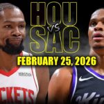 Houston Rockets vs Sacramento Kings Full Game Highlights – February 25, 2026 | NBA Season