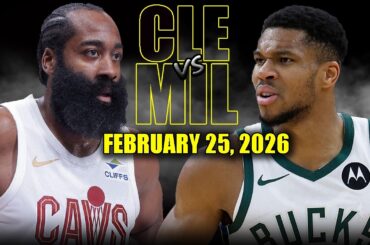 Cleveland Cavaliers vs Milwaukee Bucks Full Game Highlights – February 25, 2026 | NBA Season