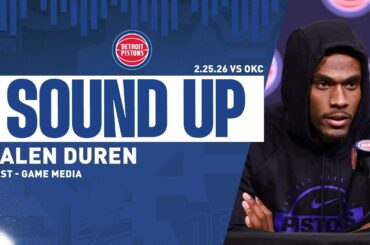 Post-Game Press Conference: Jalen Duren | Pistons vs. Thunder | 02.25.26