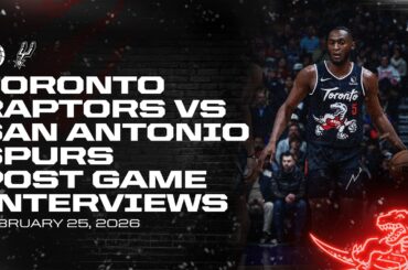 Toronto Raptors Full Media Availability | Post Game vs Spurs | February 25, 2026