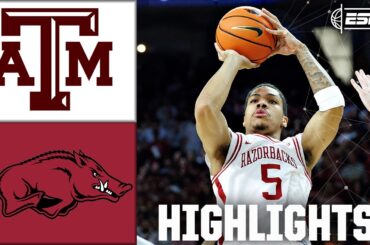 Texas A&M Aggies vs. Arkansas Razorbacks | Full Game Highlights | ESPN College Basketball
