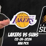 Los Angeles Lakers vs Phoenix Suns 2/26/26 NBA Free Picks & Prediction | NBA Betting Tips