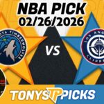 Minnesota Timberwolves vs LA Clippers Pick 2/26/26 NBA Pick Prediction