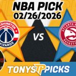 Washington Wizards vs Atlanta Hawks Pick 2/26/26 NBA Pick Prediction