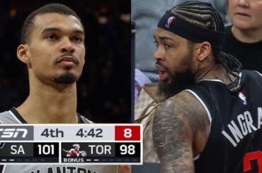 Final 4:43 CLOSE ENDING Spurs at Raptors | February 25, 2026