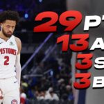 Cade Cunningham Goes For 29 PTS & 13 AST in Win Over Thunder #nba #pistons #cadecunningham