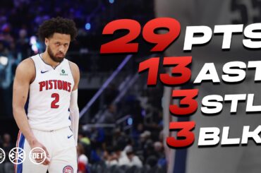 Cade Cunningham Goes For 29 PTS & 13 AST in Win Over Thunder #nba #pistons #cadecunningham