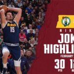 Nikola Jokić 30-Point Performance | Game Highlights vs. BOS 2/25/26