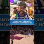 ANTHONY EDWARDS ESTÁ NO TOP 5️⃣ DA NBA ATUALMENTE? 🐜 #NBA #Antman #shorts