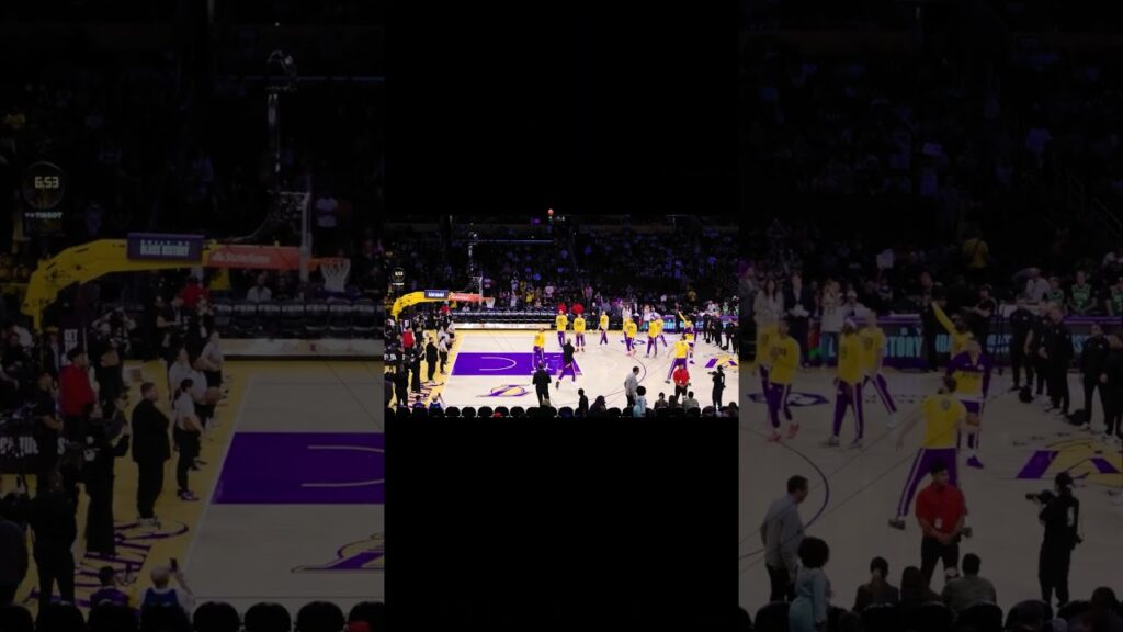 The best pregame routine in basketball 😎 #lakers