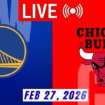 NBA LIVE! Golden State Warriors vs Chicago Bulls | February 27, 2026 |Warriors vs Bulls 2K Full Game