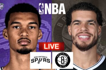 🔴 LIVE: SAN ANTONIO SPURS vs BROOKLYN NETS | NBA | PLAY BY PLAY | LIVE SCOREBOARD