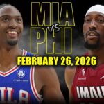 Miami Heat vs Philadelphia 76ers Full Game Highlights – February 26, 2026 | NBA Season