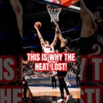 THIS IS WHY The Heat Lost Against The Philadelphia 76ers #shorts #nba #heat