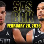 San Antonio Spurs vs Brooklyn Nets Full Game Highlights – February 26, 2026 | NBA Season