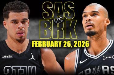 San Antonio Spurs vs Brooklyn Nets Full Game Highlights – February 26, 2026 | NBA Season