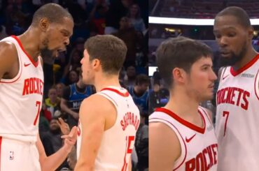 Reed Sheppard has Kevin Durant hyped after clutch 3s and dagger vs Magic