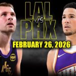 Los Angeles Lakers vs Phoenix Suns Full Game Highlights – February 26, 2026 | NBA Season