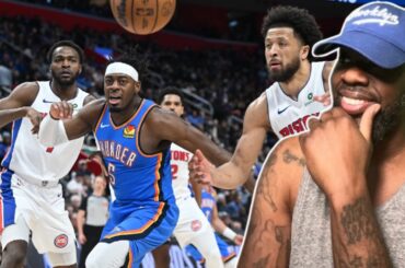WHAT GMAC CASH SAYS?! Thunder vs Pistons Game Highlights 2/25 (REACTION)