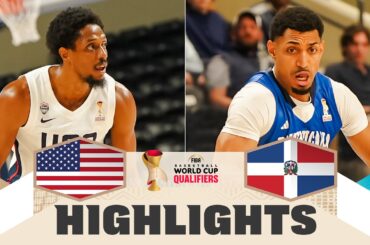 USA 🇺🇸 v Dominican Republic 🇩🇴 | Highlights | FIBA Basketball World Cup 2027 Americas Qualifiers