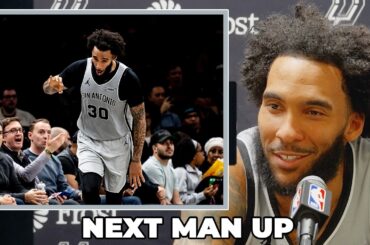 Julian Champagnie on Spurs’ Depth and Next-Man-Up Mentality